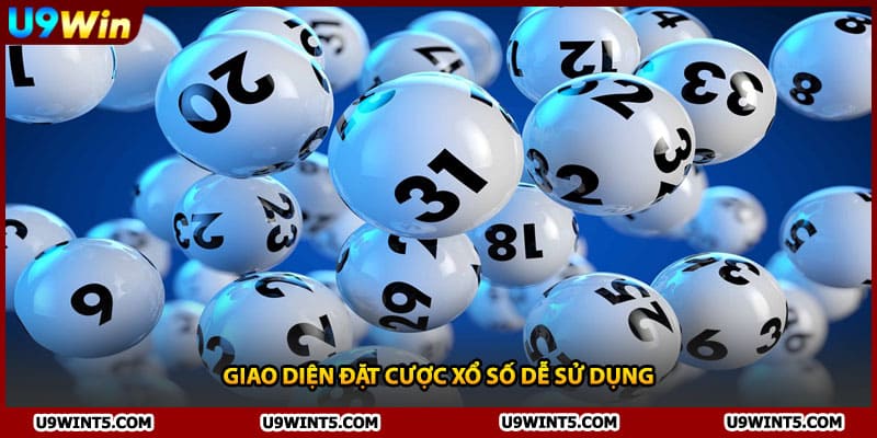Giao diện đặt cược xổ số dễ sử dụng