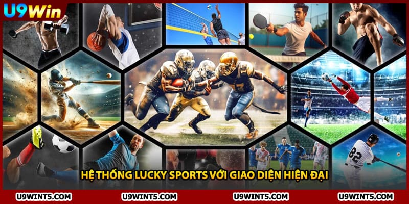 Hệ thống Lucky Sports với giao diện hiện đại