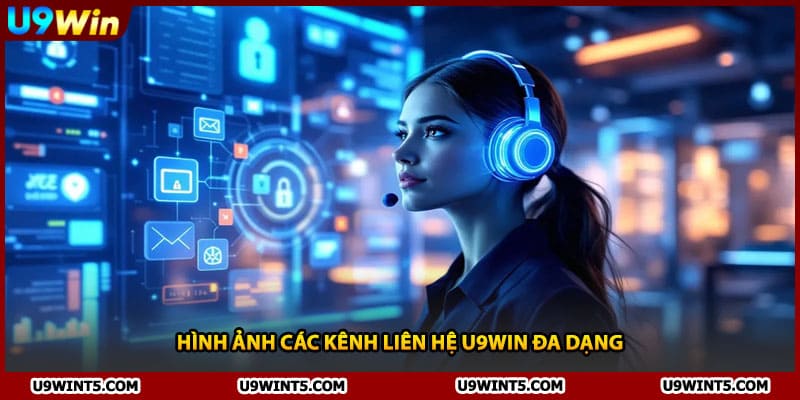 Hình ảnh các kênh liên hệ U9WIN đa dạng