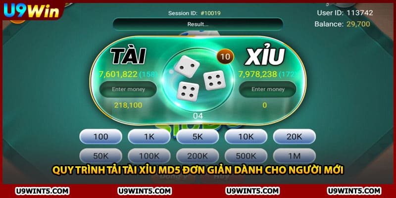 Quy trình tải tài xỉu md5 đơn giản dành cho người mới